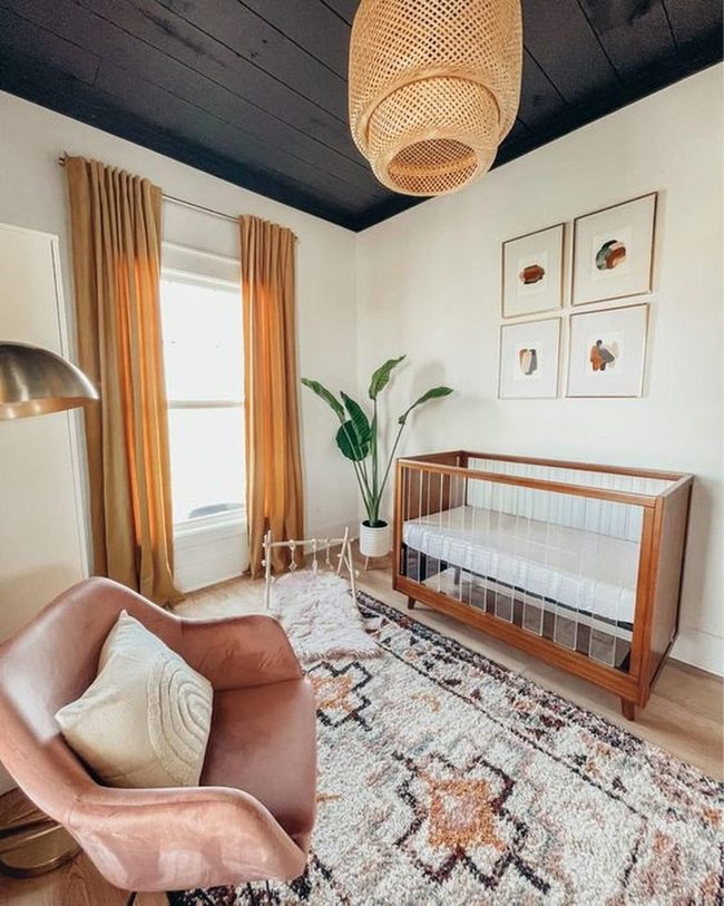 Dark Ceiling, Bright Walls Nursery