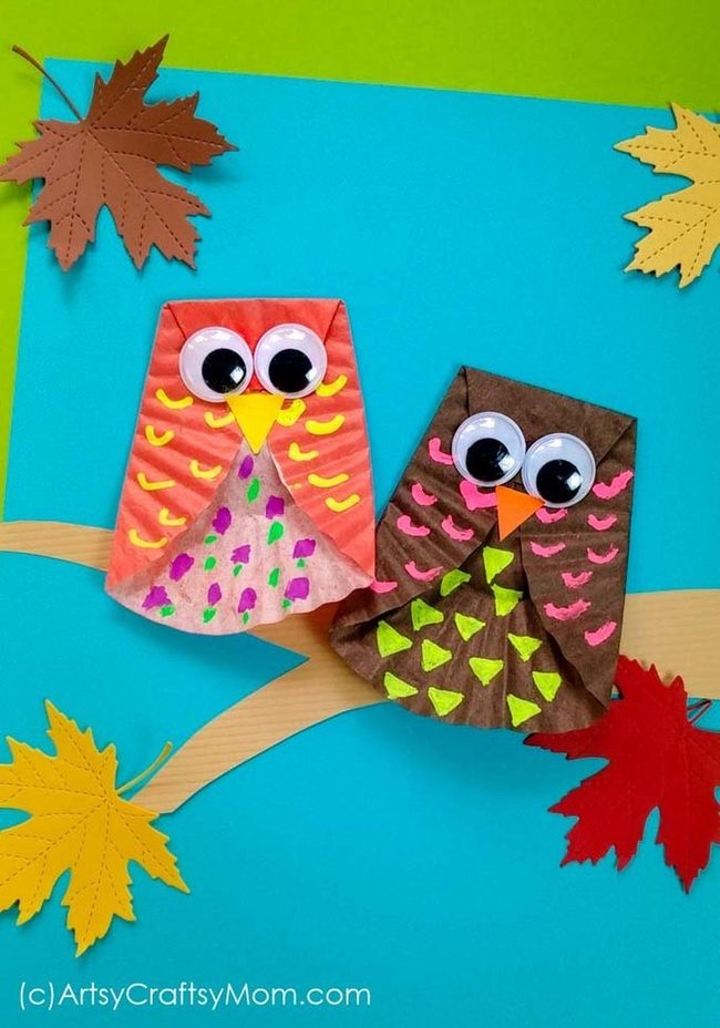 Cupcake Liners Transform Into Owls