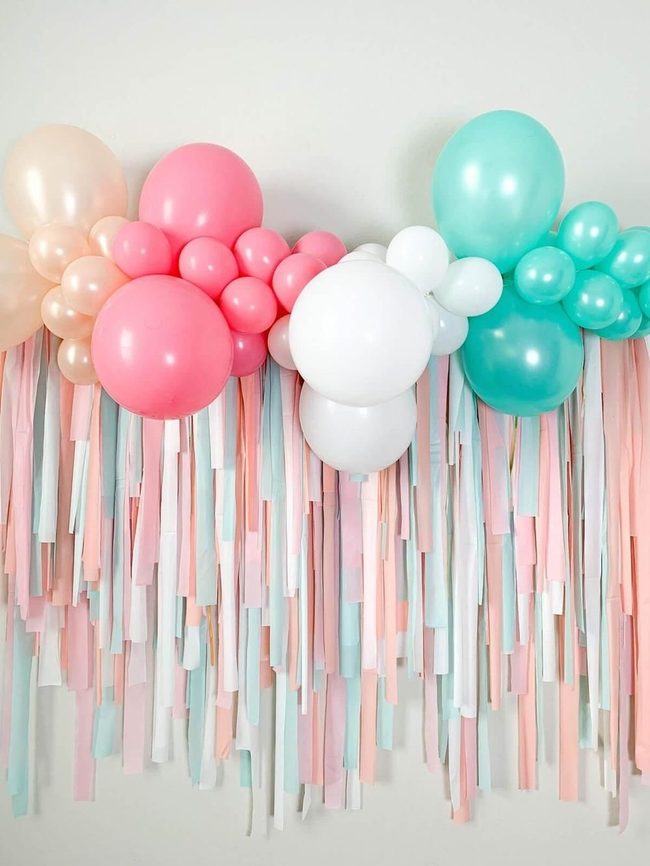 Colorful Balloon Garland Celebration