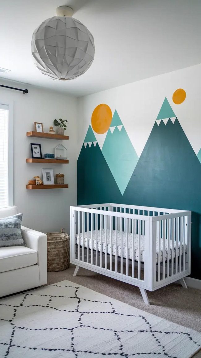 Hand-Painted Mural Boy'S Nursery