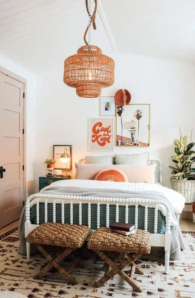 Orange Pillow White Simplicity