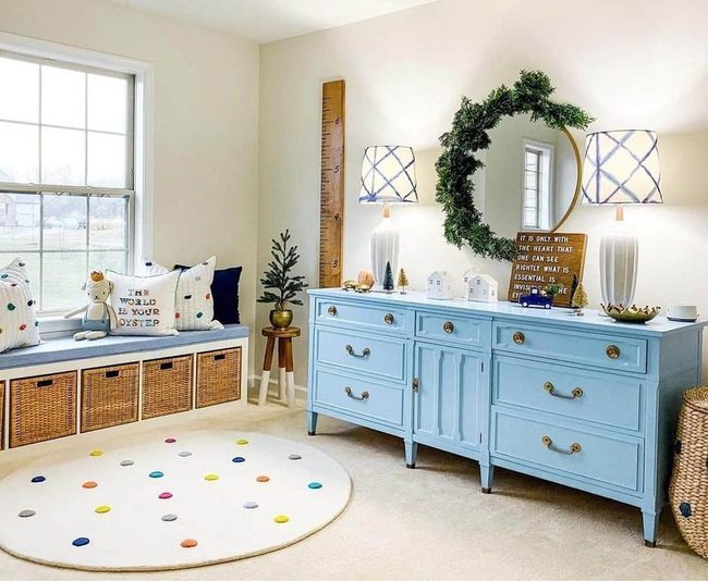 Window Seat Storage Playroom