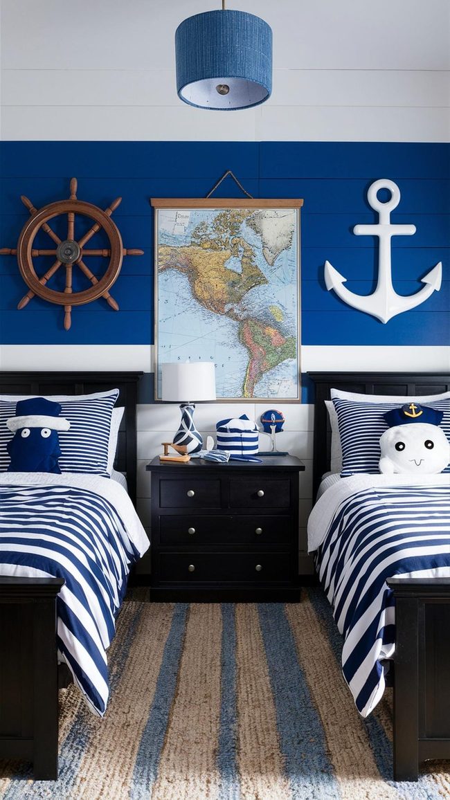 Soft Blue Nautical Resting Area