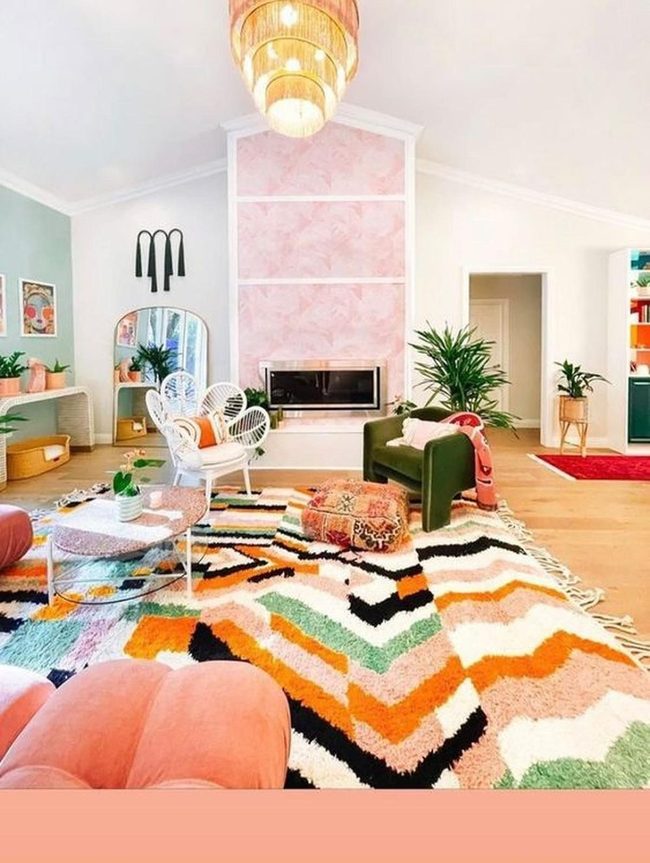Emerald Chairs, Colorful Living Room