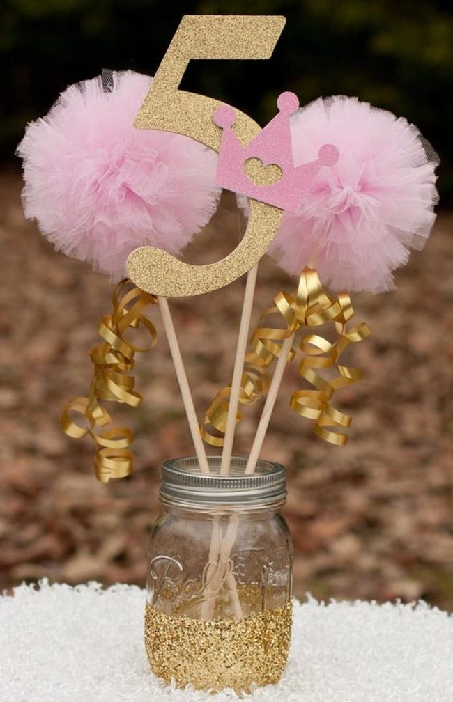 Golden Crown Fifth Birthday Jar