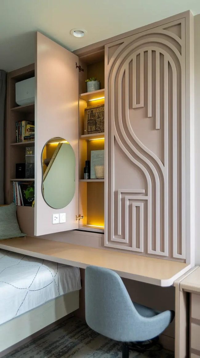 Hidden Storage Wall Panels