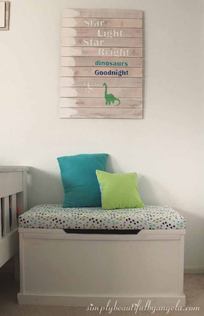 Oversized Fabric Toy Storage Bench