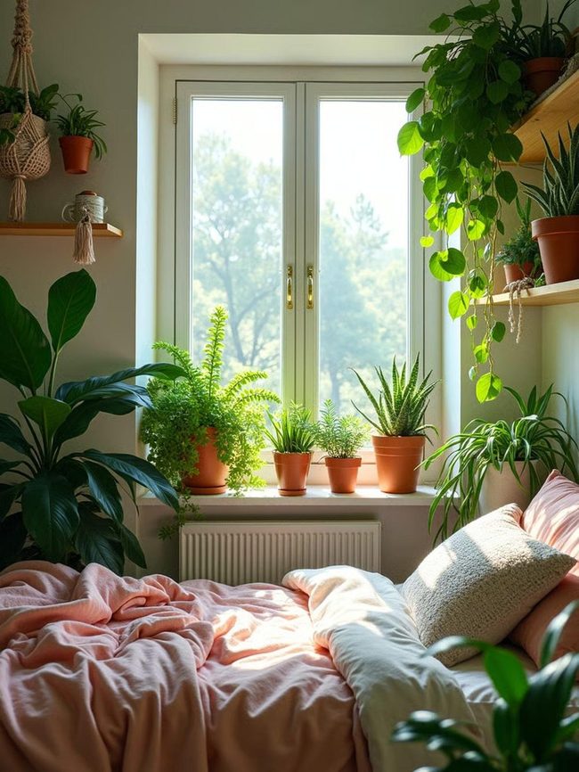 Green Plants Clean Teen Bedroom