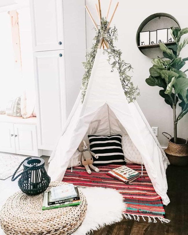Teepee Reading Nook Gray