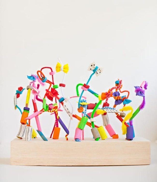 Colorful Pipe Cleaner Butterflies