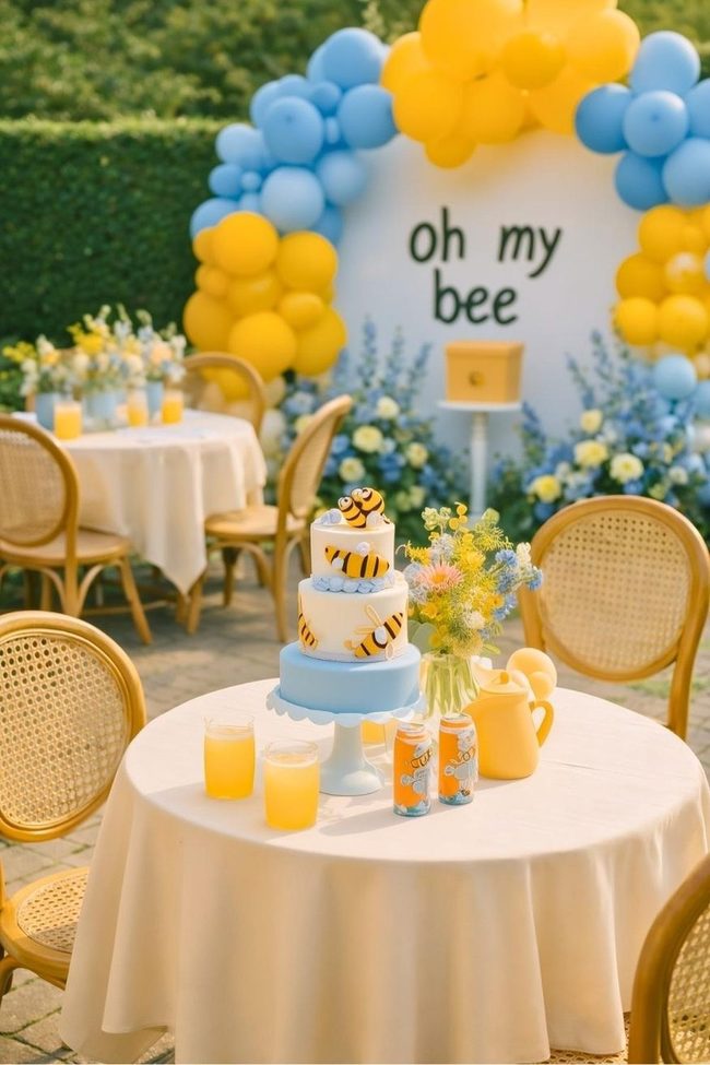 Orange Citrus Baby Shower Decor