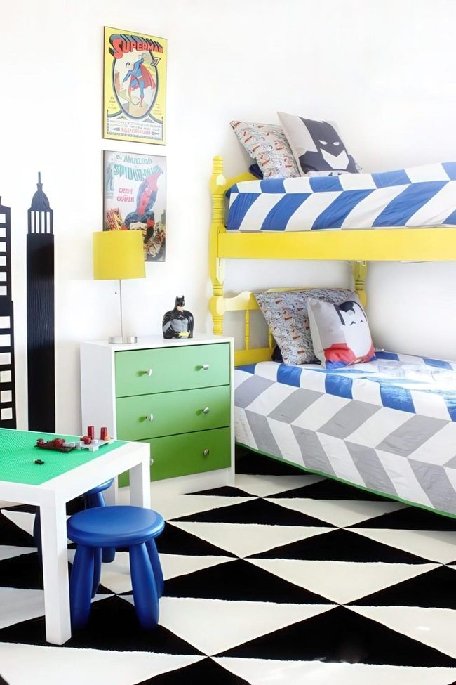 Yellow Bunk Beds, Batman Dreams