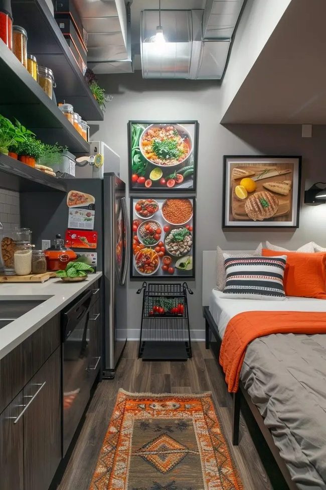 Fresh Herbs Kitchen Nook