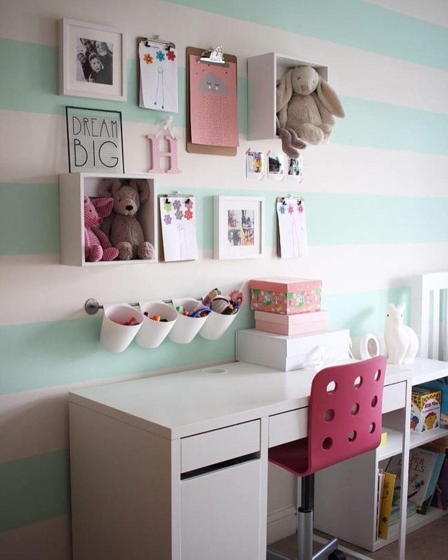 Productive Study Space With Personal Touches
