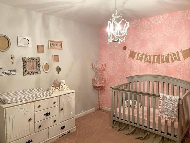 Pink and Cream Farmhouse Nursery