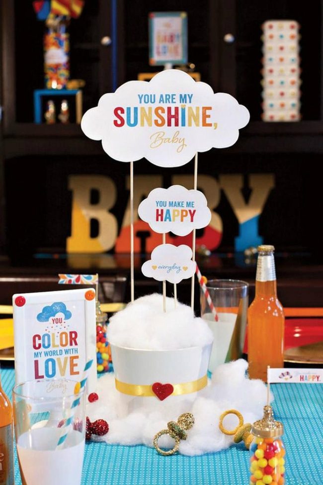 Yellow Bucket Baby Shower