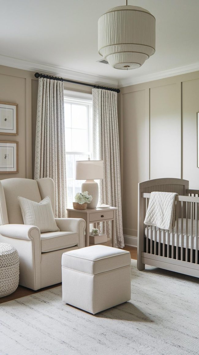 Curved Wood Gliders In Soft Neutrals