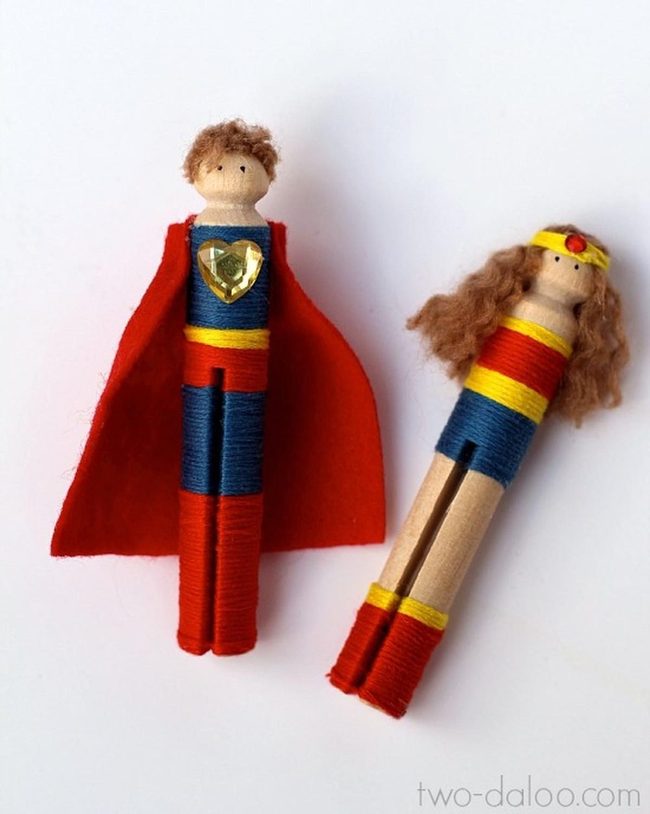 Red Cape Gold Heart Dolls