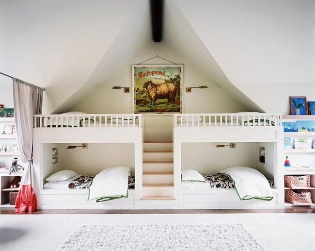 Dark Beams, Light Spaces, Red Trim