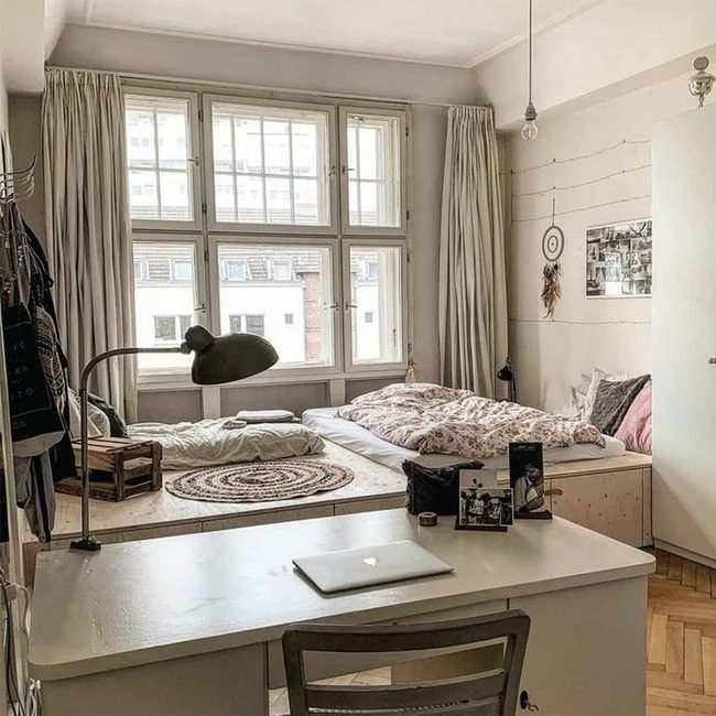 Wooden Loft Storage Solution