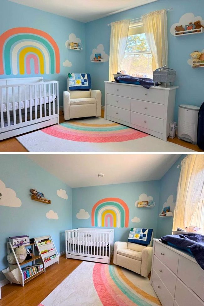 Pastel Rainbow Nursery For Newborns