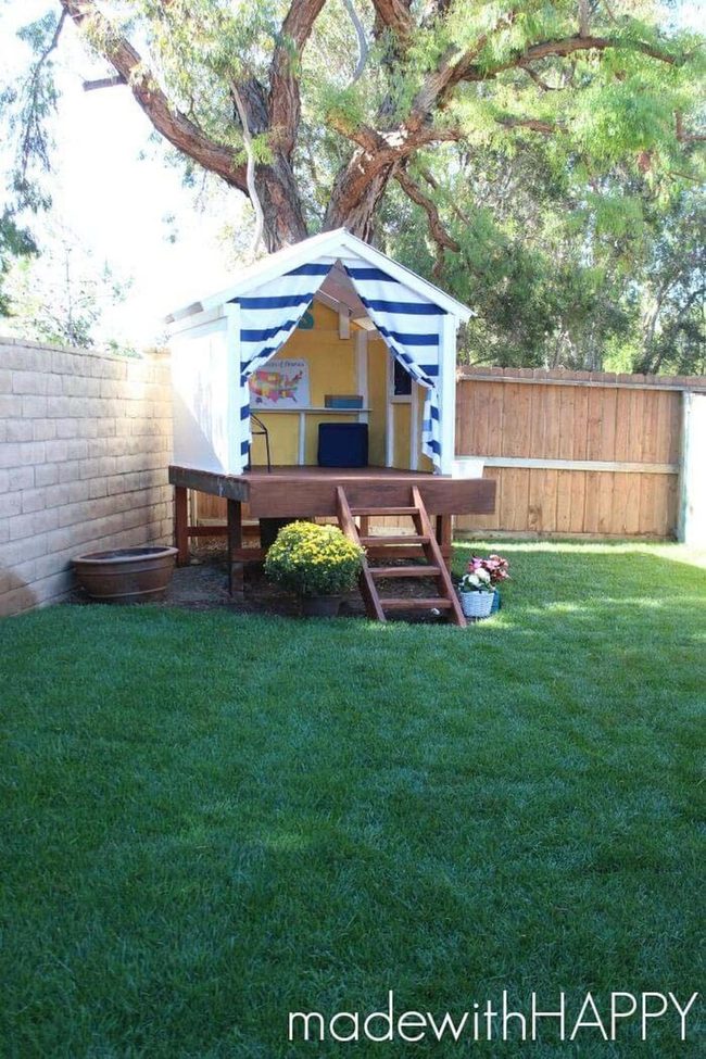 Wooden Backyard Fort Dreams