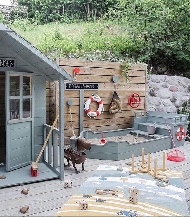 Boat-Shaped Sand Play Zone