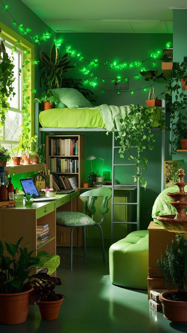 Green Stationery Desktop Essentials