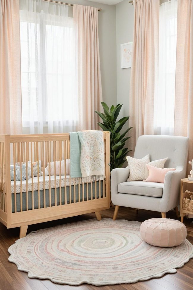 Layered Cotton Rugs for Nurseries