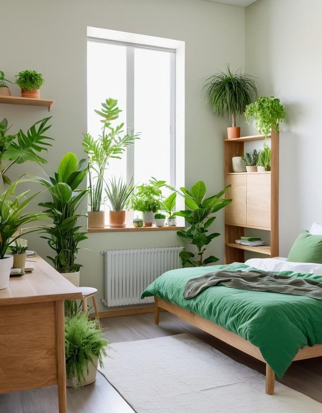 Layered Green Botanical Dorm
