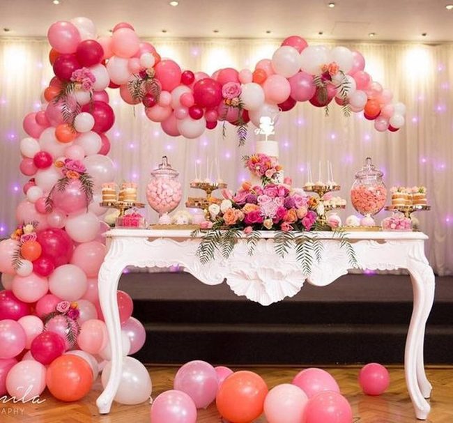 Pastel Balloon Arch Display