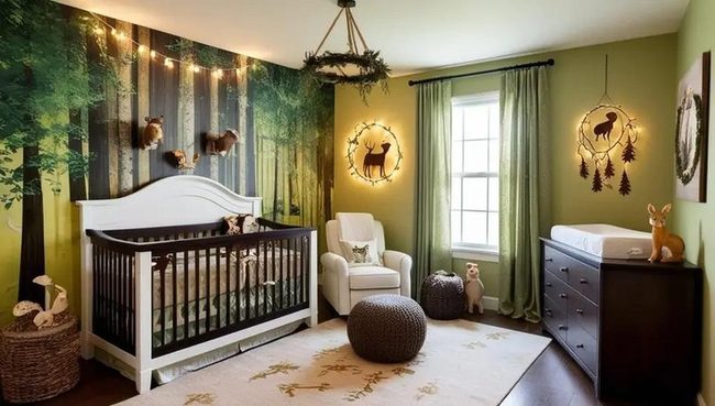 Woodland Creatures Green Nursery