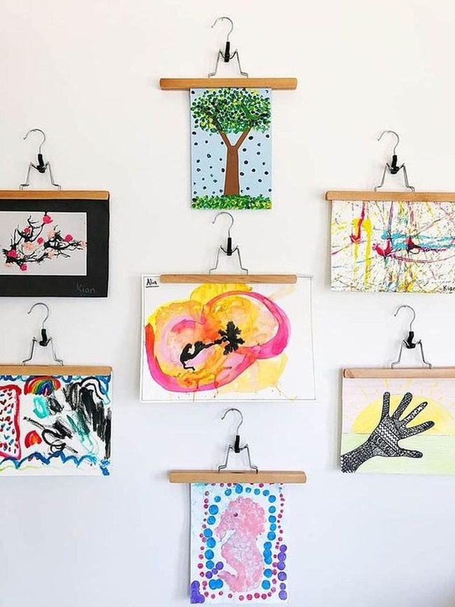 Colorful Kid Art Wall