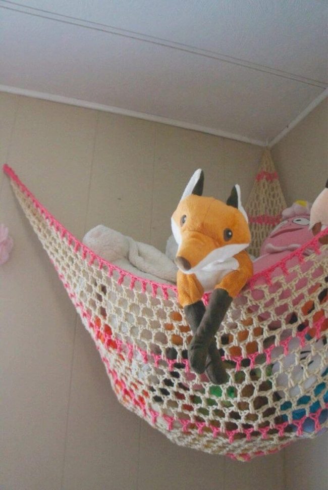 Crochet Hammock for Plushies