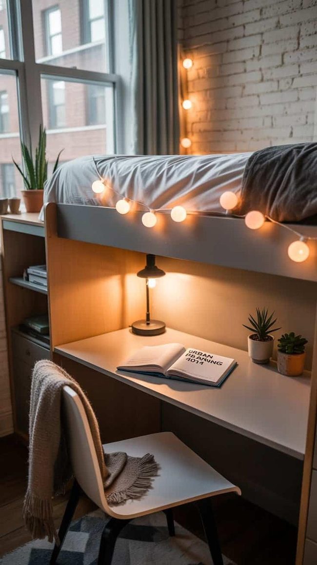 Lofted Bed Study Zone