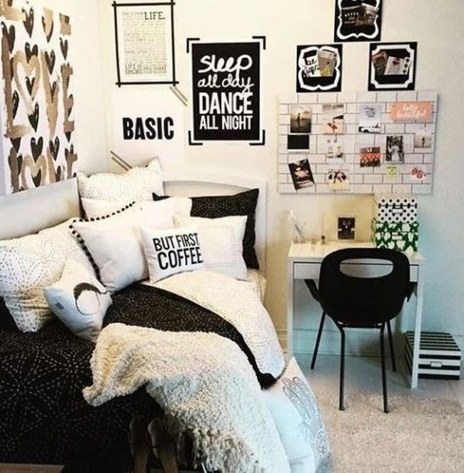 Black And White Heart Space