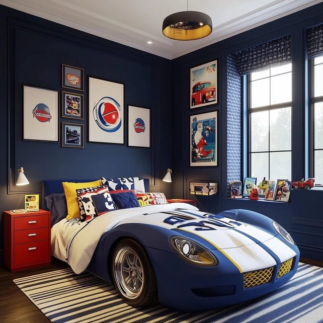 Athletic Spirit Navy Boudoir