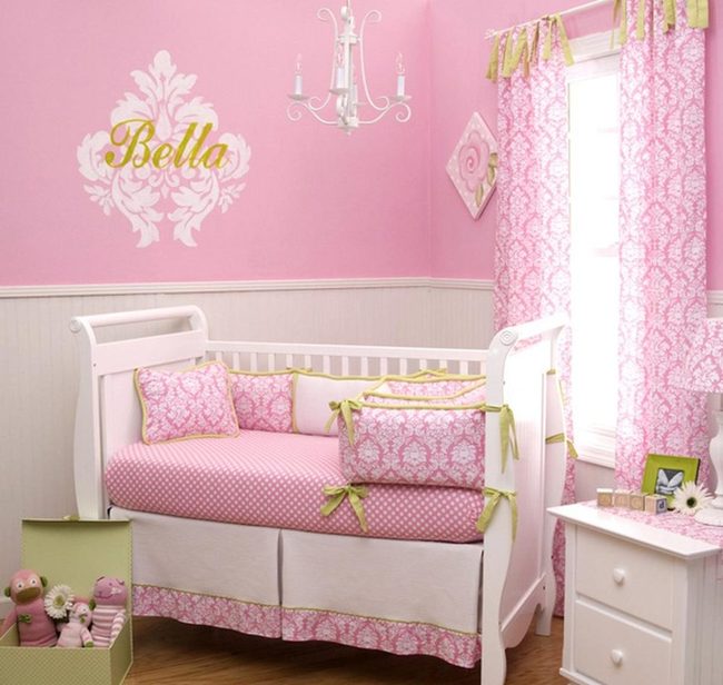 Pink Nursery With Soft Sunlight