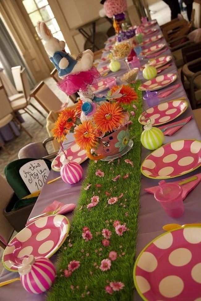 Pink Polka Dot Plates Garden Party