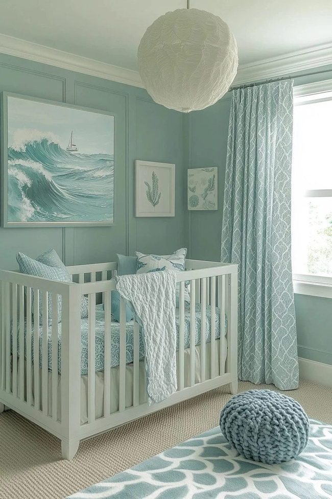 Soft Blue Sailing Nursery