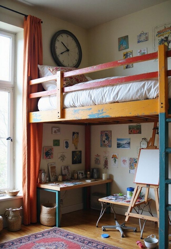 Painted Loft Frame Art Studio