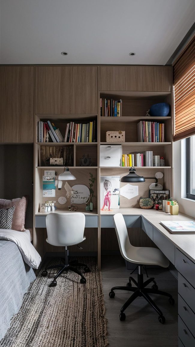 Compact Desks Shared Sleeping Quarters Learning