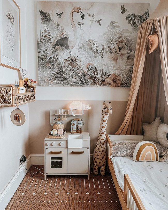 Wild Pastel Animal Bedroom