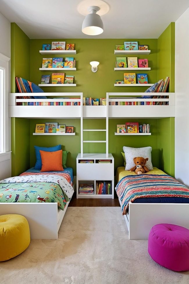 Bunk Beds With Built-In Organization