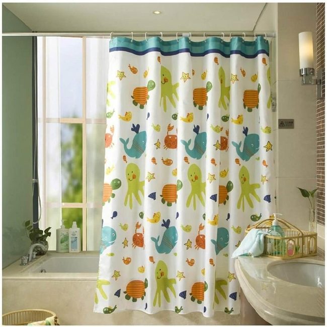 Friendly Sea Creatures Shower Curtain