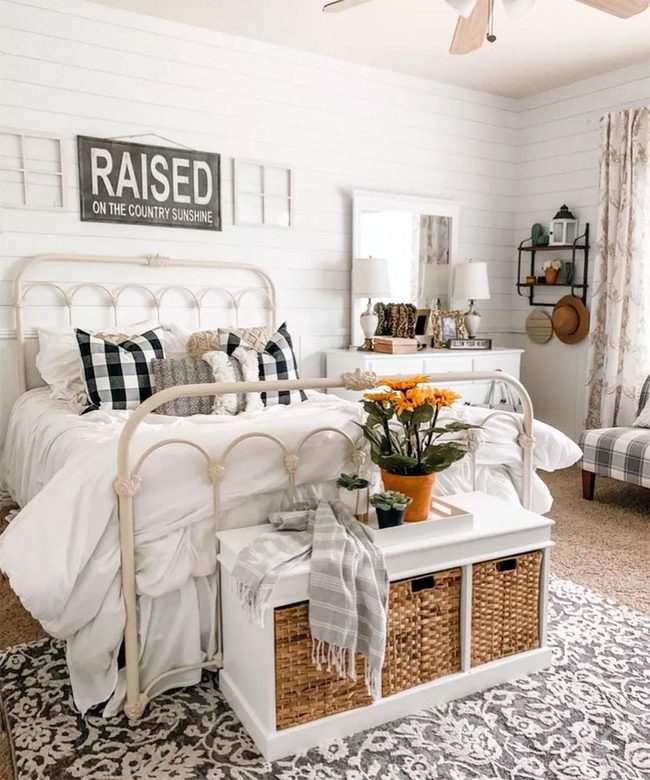Wrought Iron Meets Floral Cottage