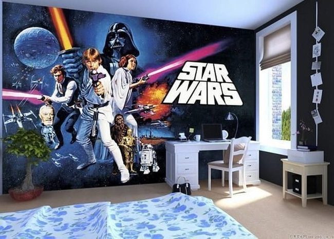 Star Wars Mural Statement Wall