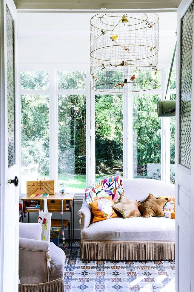 Colorful Handmade Family Room