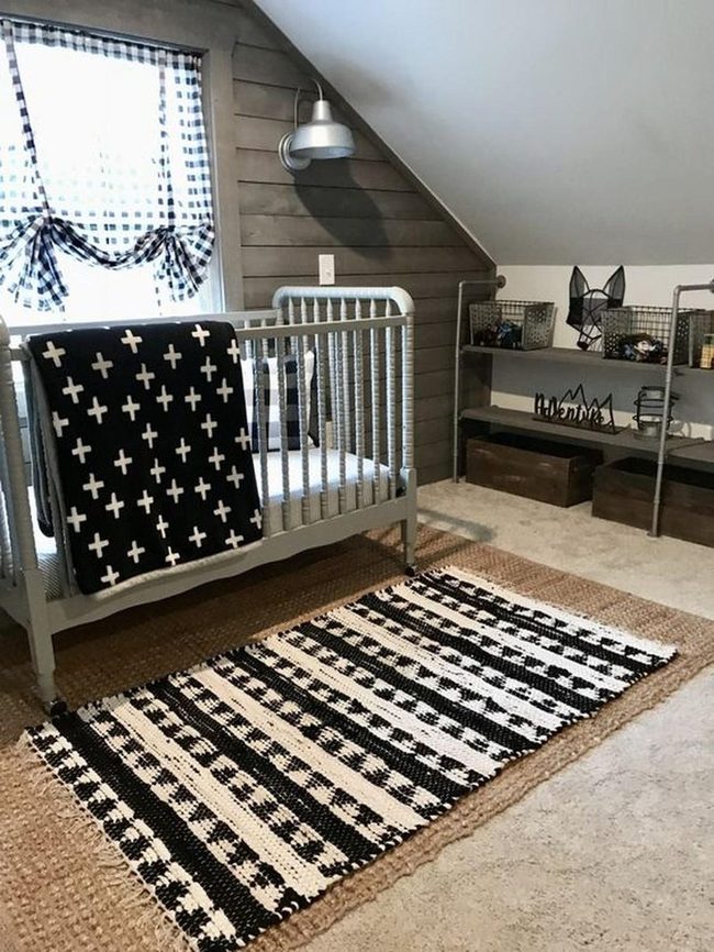 Black Cross Crib Nursery