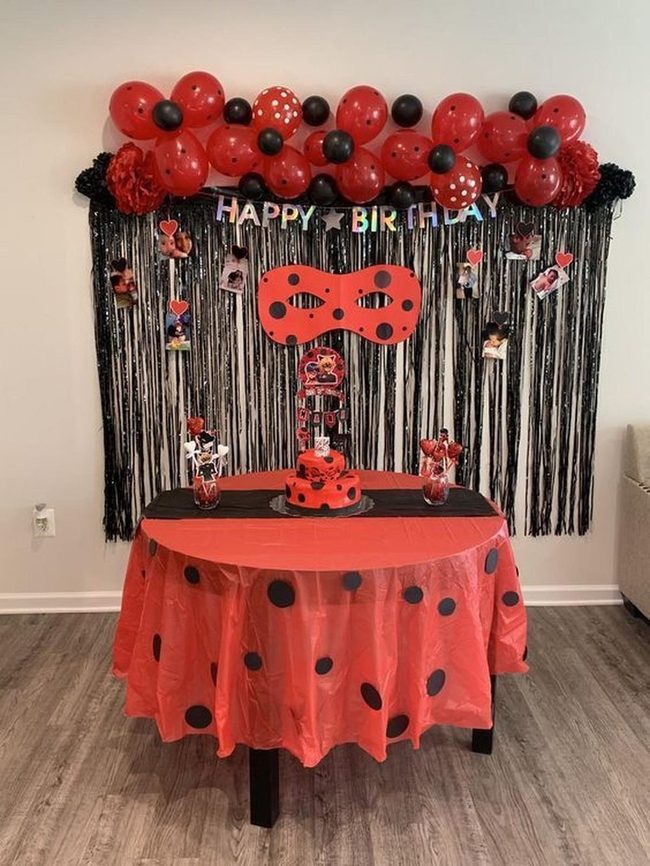Red And Black Ladybug Party